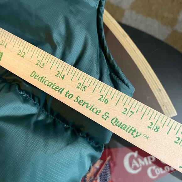 Eddie Bauer Ebtek Forest Green & Black Goose Down Insulated Vest Size XL - Picture 5 of 6
